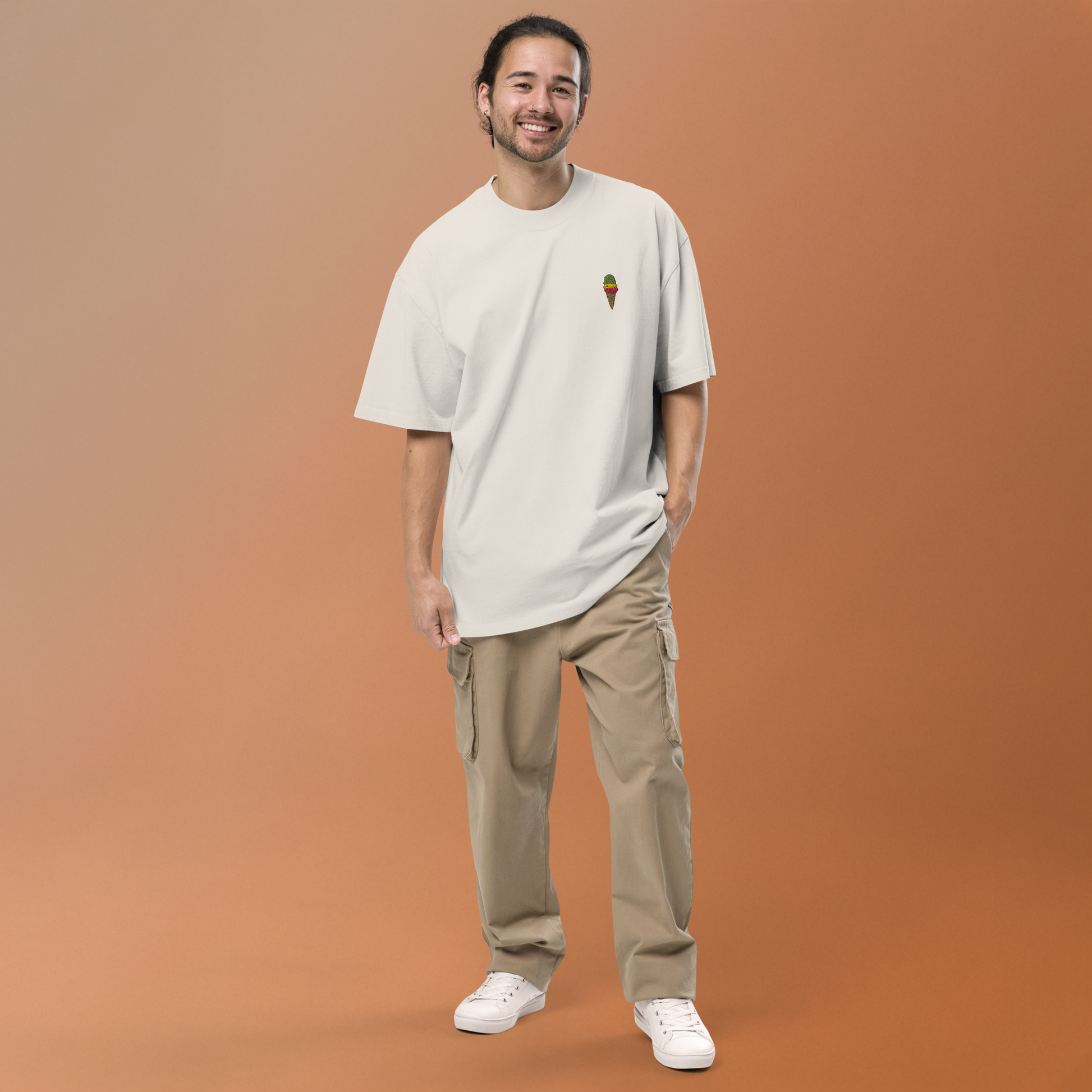 Transit Mode Oversized faded t-shirt