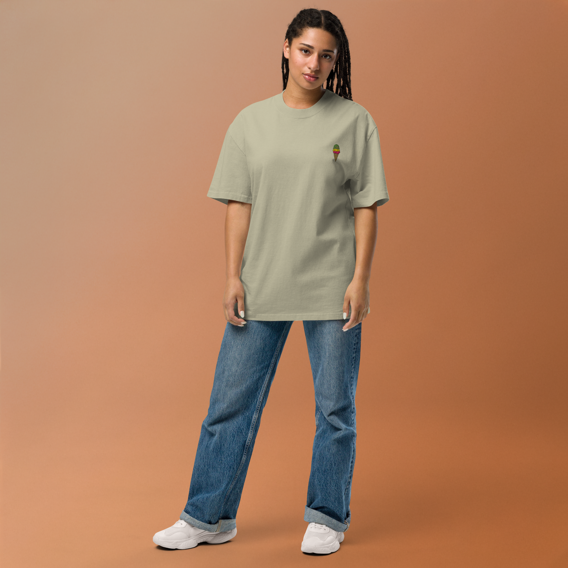Transit Mode Oversized faded t-shirt