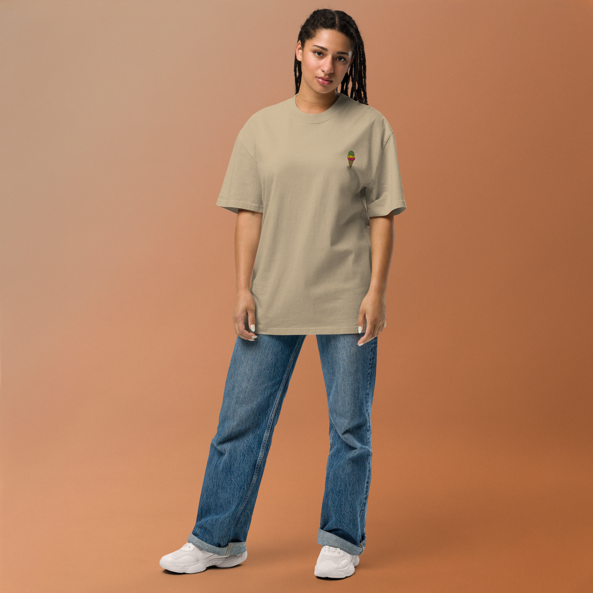 Transit Mode Oversized faded t-shirt